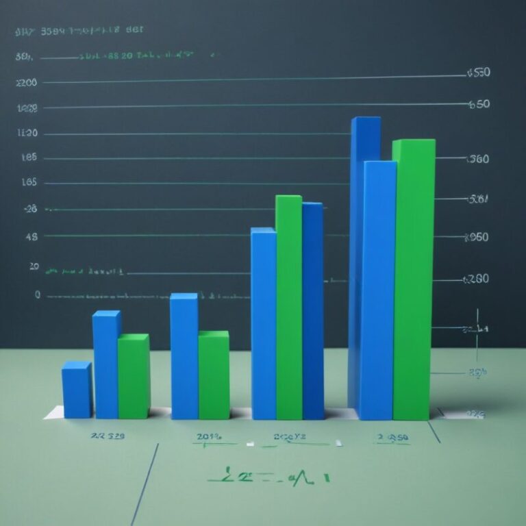 pikaso_texttoimage_-bar-graph-showing-financial-results-with-green-ba