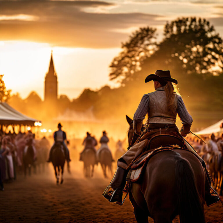 a-professionally-staged-photograph-capturing-the-vibrant-annual-newmarket-horse-fair-against-a-golde